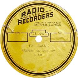 Elvis Presley "Girls, Girls, Girls" Acetate