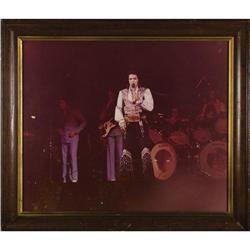 Elvis Presley Live Onstage Trophy Room Photo