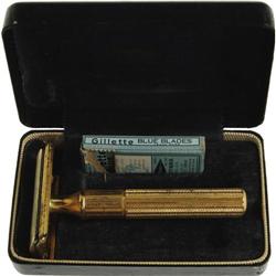 Elvis Presley Gold Tone Travel Razor Kit