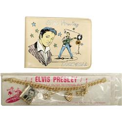 Elvis Wallet and Charm Bracelet