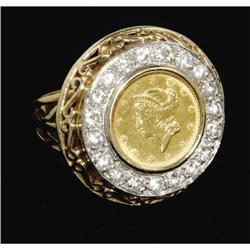 Gold and Diamond Ring Given to a Friend by Elvis