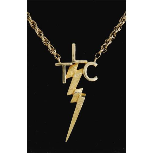 Gold "TLC" Necklace Designed by Elvis Presley