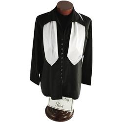 Elvis Presley's Black Shirt and Scarf