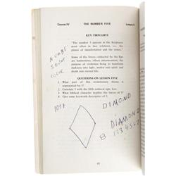 Elvis Presley's "Sacred Science of Numbers" Book