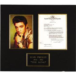 Elvis Signed "Wild in the Country" Contract