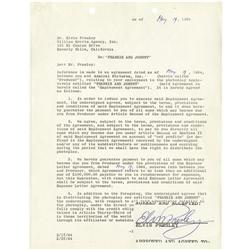 Elvis Signed "Frankie and Johnny" Contract