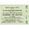 Image 1 : Beatles Sam Houston Coliseum Concert Ticket Stub
