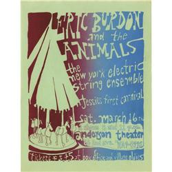 Eric Burdon and the Animals Concert Handbill