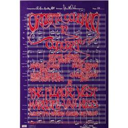 Ornette Coleman Fillmore West Concert Poster