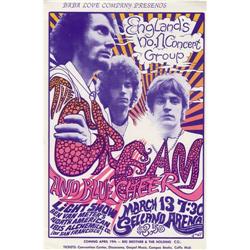 Cream / Blue Cheer Selland Arena Handbill (1968)