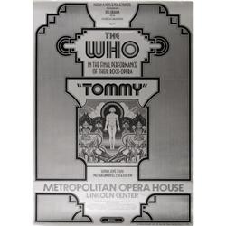 The Who "Tommy Final Performance" Poster 1970