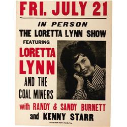Loretta Lynn and the Coal Miners Venue Poster