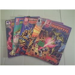 5 MALIBU COMICS “PROTOTYPE”  NOS 0 TO 4