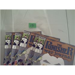 5 MARVEL COMICS “THE PUNISHER”
