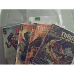 GOLD KEY COMICS  4 TUROK SON OF STONE  12 CENT COMICS