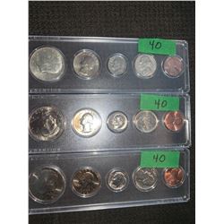 USA 5 COIN DATE SETS 1 CENT TO 50 CENT 1969 , 1984 &1985