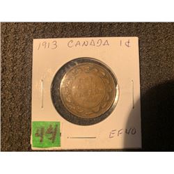 CANADA 1913 1 CENT EF