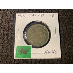 CANADA 1915 1 CENT EF
