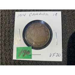 1914 1 CENT VF