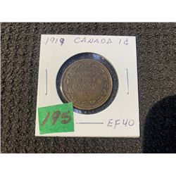 1919 1 CENT EF
