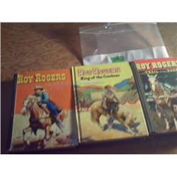 WHITMAN BOOKS 3 ROY ROGERS WESTERN BOOKS