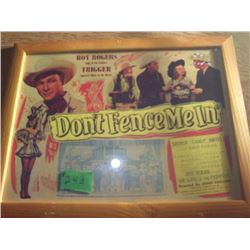 POSTER OF ROY ROGERS MOVIE “DON'T FENCE ME IN”
