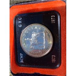 1973 CASED SILVER DOLLAR RCMP CENTENIAL 1873 TO 1973