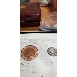 1945 – 2006 60TH ANNIVERSARY OF VE-DAY SILSER 5CENT &BRONZE MEDELLION