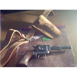 PONY BOY DIECAST CAP GUN WITH BELT & HOLSTER