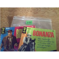 GOLD KEY COMICS   2 BONANZA 12 CENT COMICS