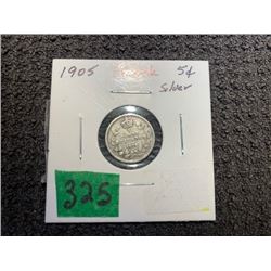 1905 5 CENT SILVER