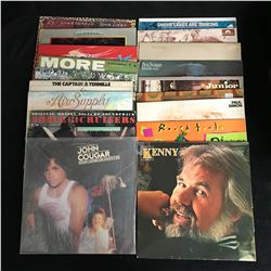 VINYL RECORD LOT (KENNY ROGERS, JOHN COUGAR, AIR SUPPLY...)