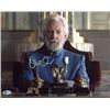 Image 1 : Donald Sutherland The Hunger Games Authentic Signed 11x14 Photo (Beckett Witnessed)