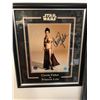 Image 1 : CARRIE FISHER AS PRINCESS LEIA SIGNED CUSTOM FRAMED STAR WARS PHOTO (AJ SPORTS HOLO)