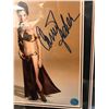 Image 2 : CARRIE FISHER AS PRINCESS LEIA SIGNED CUSTOM FRAMED STAR WARS PHOTO (AJ SPORTS HOLO)