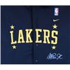 Image 2 : Lakers Magic Johnson Signed Black Nike Warmup Jacket Size XL (Beckett Witnessed)
