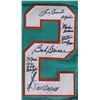 Image 2 : Multisigned Miami Dolphins Team Signed Custom Teal NFL Jersey (JSA COA)