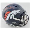 Image 1 : Noah Fant Signed Broncos Full-Size Speed Helmet (Beckett COA)