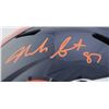 Image 2 : Noah Fant Signed Broncos Full-Size Speed Helmet (Beckett COA)