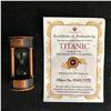 Image 1 : RMS Titanic Coal Hourglass W/COA