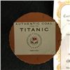 Image 2 : RMS Titanic Coal Hourglass W/COA