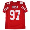 Image 1 : Nick Bosa Authentic Signed Red Pro Style Jersey Autographed (Beckett Witnessed)