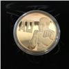 Image 2 : MUHAMMAD ALI GOLD PLATED COMMEMORATIVE COIN w/ CASE 
