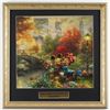 Image 1 : Thomas Kinkade "Mickey & Minnie In Central Park" 16x16 Custom Framed Print Display
