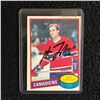 Image 1 : GUY LAFLEUR SIGNED HOCKEY CARD