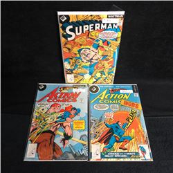 WHITMAN VARIANT COMIC BOOK LOT (SUPERMAN, ACTION COMICS)