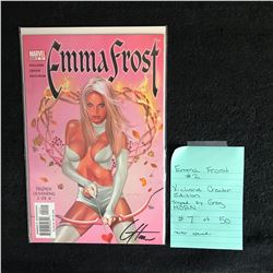 EMMA FROST #2 (MARVEL COMICS) Signed by Greg Horn w/ COA