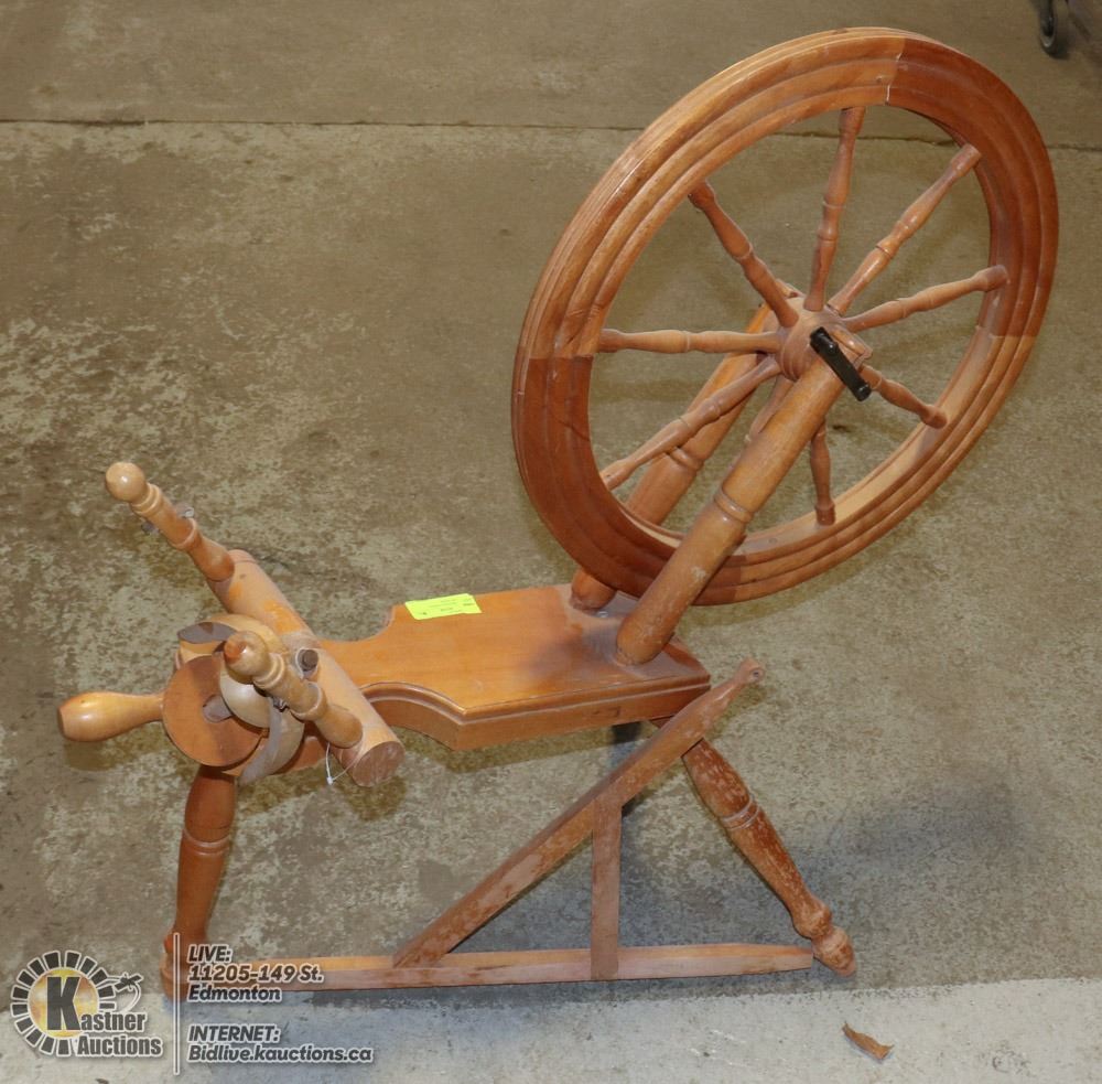SPINDLE SPINNING WHEEL CANADIAN MADE