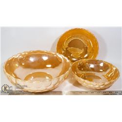 VINTAGE SET OF 3 ANCHOR FIRE KING