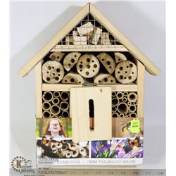 NEW WOODEN BEE & BUTTERFLY